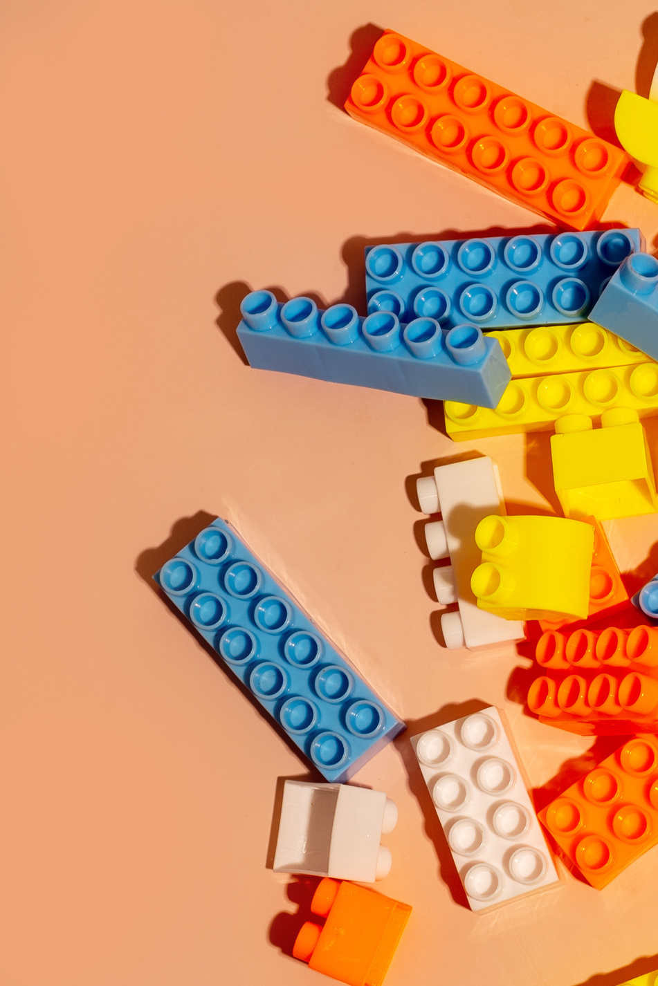 Top View of Lego Blocks